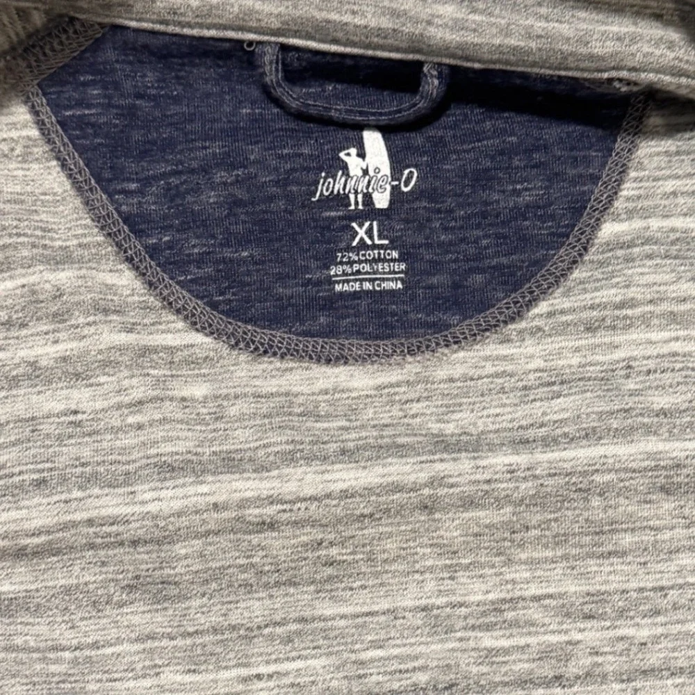 Johnnie-O Willem Full Zip Jacket Mens XL Indigo Heather JMJK2190 Mock Neck‎